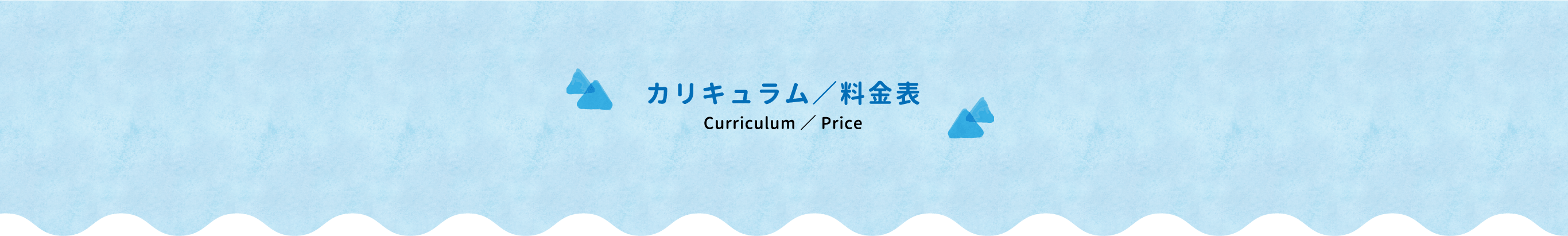 カリキュラム・料金表