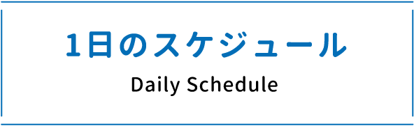1日のスケジュール