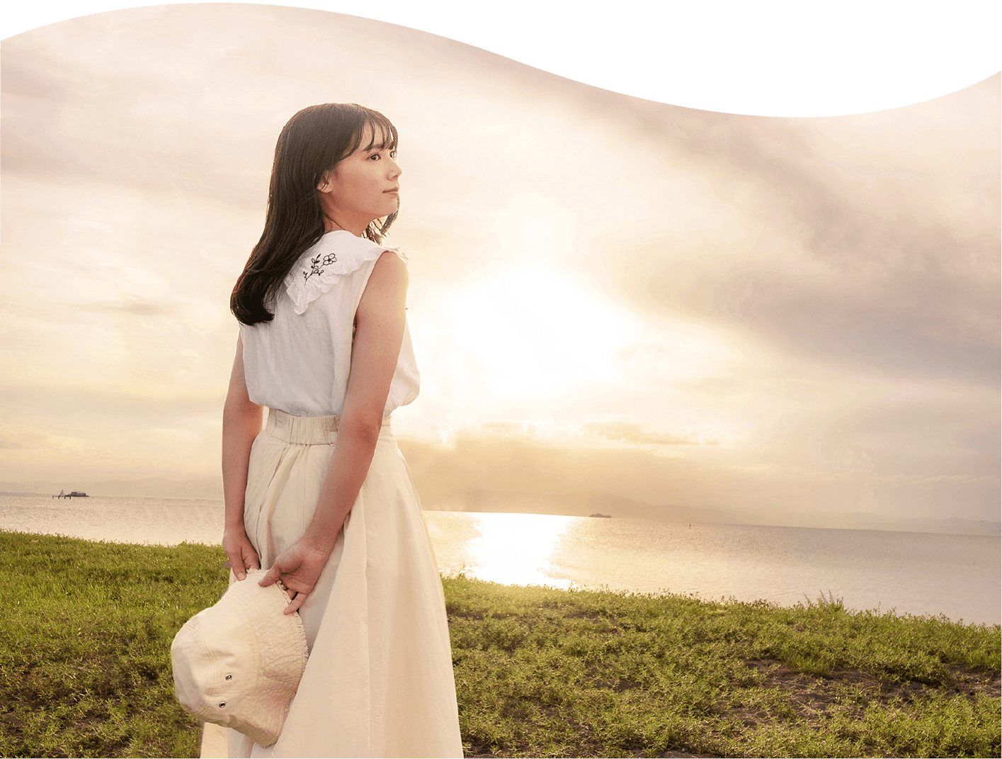 松原浜（琵琶湖の夕景）